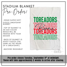 Load image into Gallery viewer, RTS | Boone Stadium Blanket