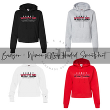 Load image into Gallery viewer, MTO / Comets Wrestling, women's cropped hoodie
