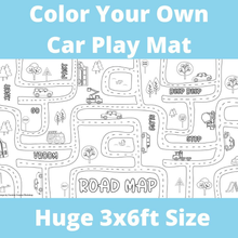 Load image into Gallery viewer, RTS / Cars & Trucks Road Map Mat | Giant Coloring Play Activity