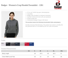 Load image into Gallery viewer, MTO / Comets Wrestling, women's cropped hoodie