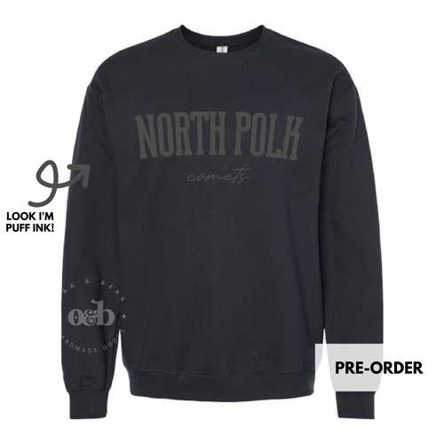 PRE-ORDER / North Polk Comets PUFF, youth + adult