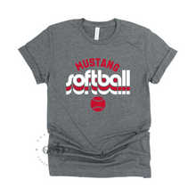 Load image into Gallery viewer, MTO / Retro Mustang Softball, tees+tanks