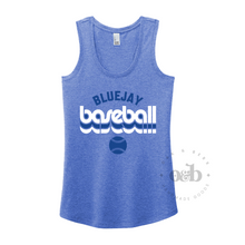 Load image into Gallery viewer, MTO / Retro Bluejay Baseball, tees+tanks
