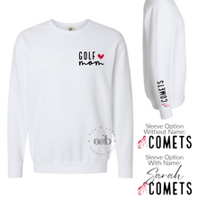 Load image into Gallery viewer, PRE-ORDER / Comet Golf Mom, crewneck + tee