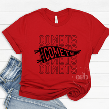 Load image into Gallery viewer, RTS / Comets Stacked Pennant