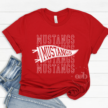 Load image into Gallery viewer, MTO / Mustangs Stacked Pennant, youth+adult