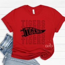 Load image into Gallery viewer, MTO / Tigers Stacked Pennant, youth+adult