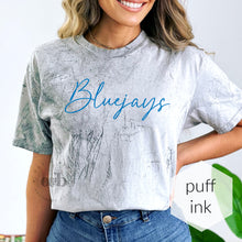 Load image into Gallery viewer, MTO / Bluejays Script, PUFF blue lettering