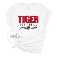 Load image into Gallery viewer, MTO / ADM Tiger Softball Laces, tees+tanks
