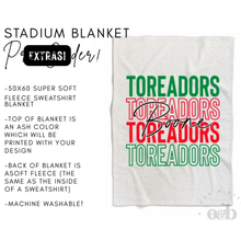 Load image into Gallery viewer, RTS | Boone Stadium Blanket