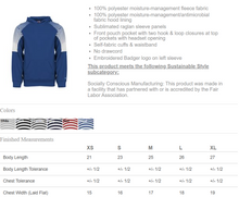 Load image into Gallery viewer, MTO / North Polk United, badger hoodie youth+adult