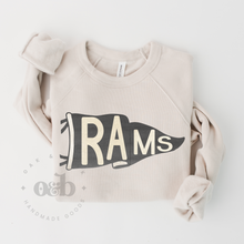Load image into Gallery viewer, MTO / Retro Flag Mascot Sweatshirt, rams