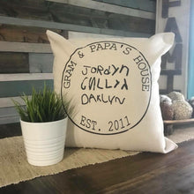 Load image into Gallery viewer, MTO / Stamp Pillow Cover with Custom Handwriting