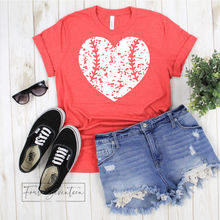Load image into Gallery viewer, MTO / Distressed Baseball Heart
