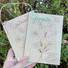 Load image into Gallery viewer, MTO / Engraved Birth Flowers