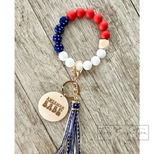 Load image into Gallery viewer, MTO / Silicone Beaded Wristlet America