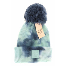Load image into Gallery viewer, RTS / KIDS Tie Dye Pom Beanies