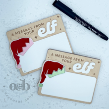 Load image into Gallery viewer, RTS / Dry Erase Message from Elf