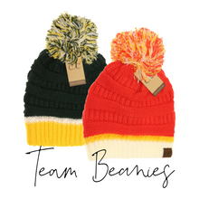 Load image into Gallery viewer, RTS / ADULT Team Pom Beanies