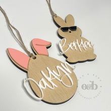 Load image into Gallery viewer, MTO / Acrylic + Wood Bunny Tag