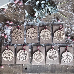 Engraved Disc Ornaments