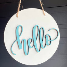 Load image into Gallery viewer, RTS | 9" Wreath Round - Hello