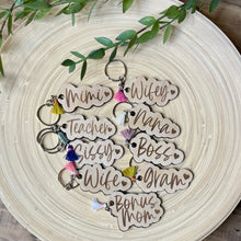 Load image into Gallery viewer, RTS / Hand Lettered Keychains