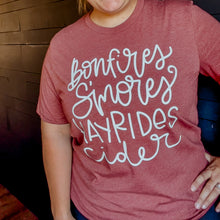 Load image into Gallery viewer, RTS / Bonfires Smores Hayrides Cider
