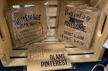 Load image into Gallery viewer, Engraved Cork Trivets