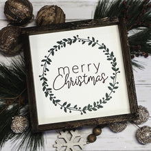 Load image into Gallery viewer, Merry Christmas + Wreath
