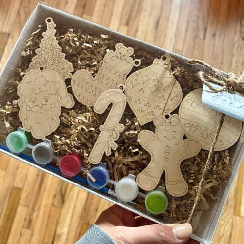 DIY Kit / Christmas Ornaments, set of 7