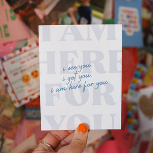 RTS / greeting card: HERE FOR YOU