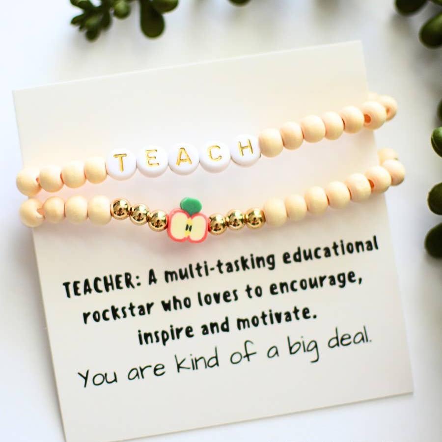 RTS / Muted Teach Bracelet Set on Card