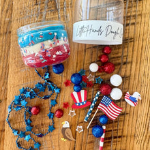 Load image into Gallery viewer, RTS / Playdoh Jar, patriotic