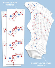 Load image into Gallery viewer, RTS / Fourth of July Freckle Tattoos