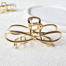 Load image into Gallery viewer, RTS / Metal Bow Claws Clip, gold