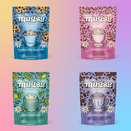 RTS / Mug Cake Mixes, 4 flavors