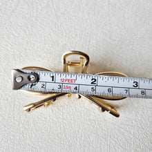 Load image into Gallery viewer, RTS / Metal Bow Claws Clip, gold