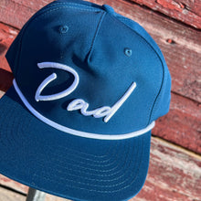 Load image into Gallery viewer, RTS / Dad Embroidered Trucker Hat, blue