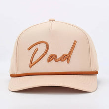 Load image into Gallery viewer, RTS / Dad Embroidered Trucker Hat, tan
