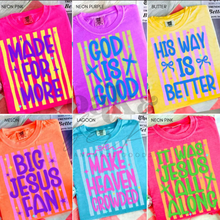Load image into Gallery viewer, MTO / Bright Striped Christian Tees