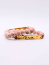 Load image into Gallery viewer, RTS / MOM Stone Stretch Bracelet: Pink