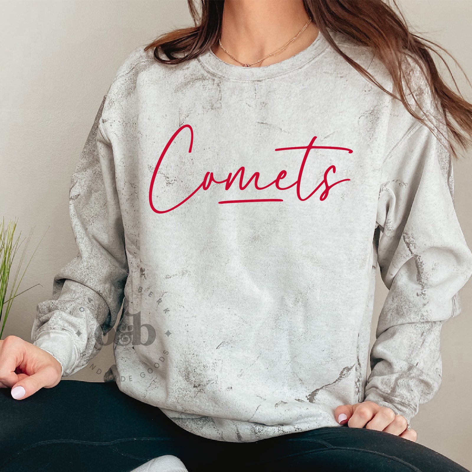 Comets Script RTS / Comets Script, red lettering – Oak and Berk