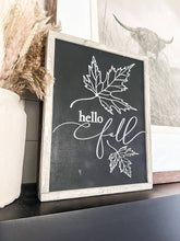 Load image into Gallery viewer, RTS / Hello Fall Laser 3D Wood Sign