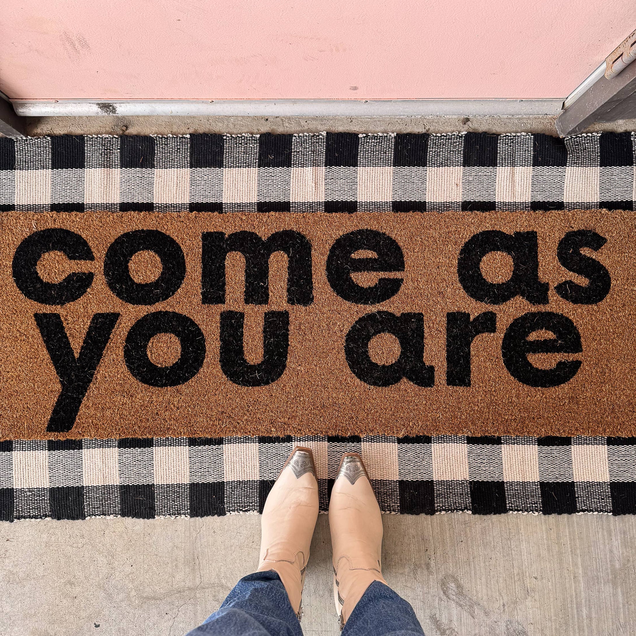 RTS / XL Doormat - Come as you are