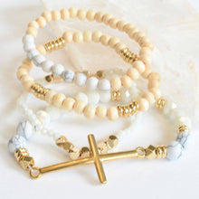 Load image into Gallery viewer, RTS / Gold Cross Bracelet Set