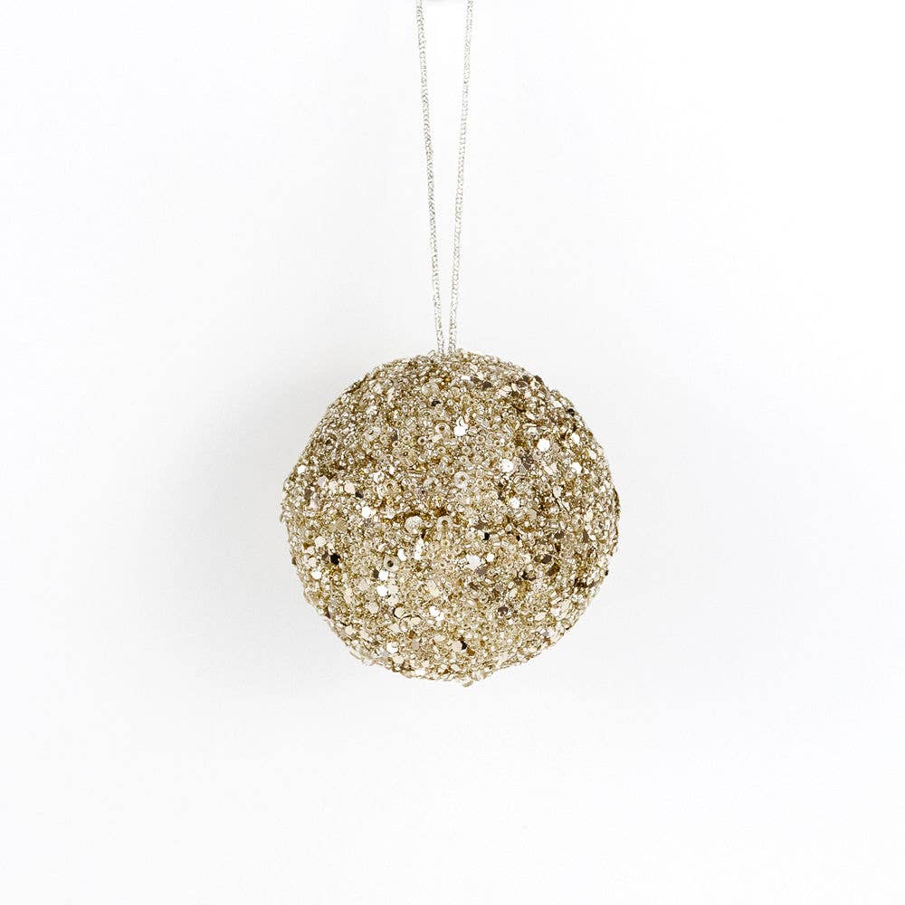 RTS / Jewel Ball Holiday Ornament, champagne