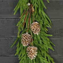 Load image into Gallery viewer, RTS / Champagne Glitter Pinecone Trio Cluster