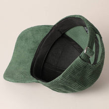 Load image into Gallery viewer, RTS / Merry Embroidered Patch Corduroy Hat, sage