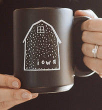 Load image into Gallery viewer, RTS / Iowa Mug Iowa Barn Mug Matte Black